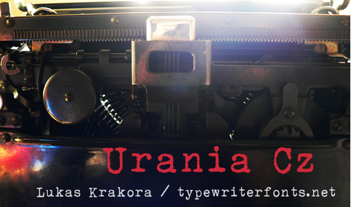 urania_czech font